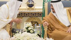 العاهل السعودي الملك سلمان ومحمد بن زايد