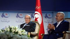 تونس السبسي يحضر مؤتمر النهضة الغنوشي