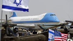 طائرة ترامب في إسرائيل- أ ف ب
