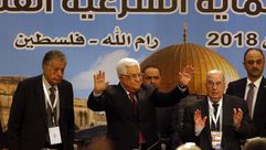 محمود عباس في المجلس الوطني برام الله - جيتي