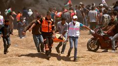 جرحى في غزة مسيرة العودة- جيتي