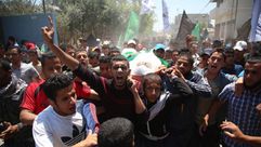 نشييع ضحايا مجزرة غزة - جيتي