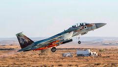 طائرة حربية اسرائيلية مناورات- جيتي
