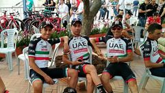 فريق الدراجات الإماراتي في القدس المحتلة- تويتر