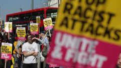 مظاهرة مناهضة للعنصرية في جنوب لندن في عام 2017 - سي أن أن