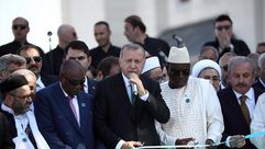 أردوغان خلال افتتاح مسجد تشامليجا - جيتي