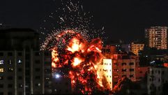 قصف إسرائيلي على غزة- جيتي