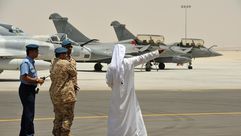 طائرات اماراتية في قاعدة بالقرب من ابو ظبي الامارات جيتي