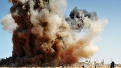 قصف في ليبيا- جيتي