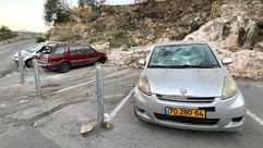 تحطيم سيارات في القدس- ميدان القدس