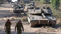 جيش االاحتلال على حدود غزة- جيتي