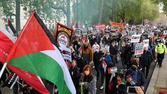 مظاهرة داعمة لفلسطين في لندن- تويتر