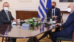 تريا اليونان وزير خارجية تركيا ووزير خاجرية اليونان في اثينا الاناضول