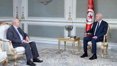 الصادق بلعيد قانوني في تونس مع قيس سعيد- الرئاسة التونسية