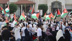 مسيرة قرب السفارة الاسرائيلية في الاردن