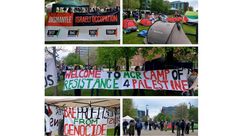 احتجاجات طلابية في جامعات بريطانية دعما لفلسطين- اكس