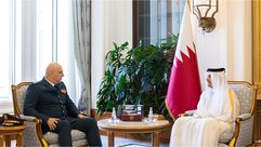 رئيس الوزراء ووزير الخارجية القطري مع قائد الجيش اللبناني - قنا