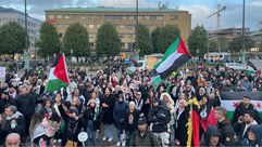 مظاهرات في السويد دعم لغزة