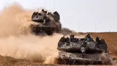 دبابات إسرائيلية  الحرب على غزة رفح- جيتي