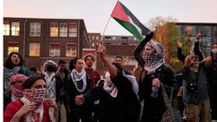 حراك طلابي داعم لفلسطين في جامعة امستردام في هولندا- جيتي
