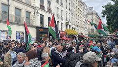 مظاهرات في فرنسا دعما لفلسطين  - وكالة الأناضول