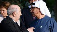 محمد بن زايد وعبدالمجيد تبون - جيتي