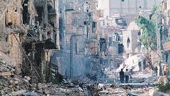 قصف -  دير الزور - سورية (أ ف ب)