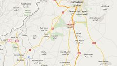 خريطة الكسوة - ريف دمشق الغربي