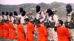 أسرى  جيش الإسلام قبل ذبحهم على يد تنظيم الدولة - يوتيوب