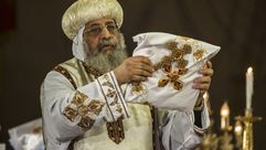 البابا تواضروس بابا الاقباط في مصر - أ ف ب