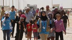 لاجئون يمنيون على الحدود السعودية