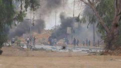 انفجار مخزن أسلحة بليبيا- تويتر