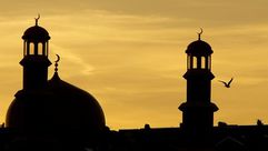 مآذن مسجد في بلاكبيرن في بريطانيا