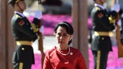 زعيمة - ميانمار  -  بورما  -  أونغ سان سو تشي  -  أ ف ب