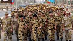 السيسي مع قوات مصرية-(أرشيفية) وزارة الدفاع المصرية