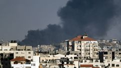قصف على غزة - جيتي