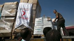 المساعدات التركية لغزة- جيتي