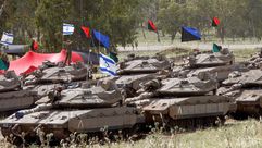 دبابة اسرائيلية في الجولان - جيتي