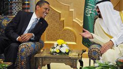 أوباما والملك السعودي عبد الله - جيتي