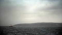 صورة ملتقطة في 11 كانون الأول/ديسمبر 2015 لبلدة روذساي في جزيرة بيوت في اسكتلندا التي كانت من أولى ا