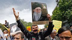 إيران  طهران  مظاهرات  أمريكا  إسرائيل- جيتي