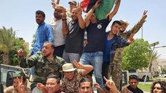 أفراد من الجيش الليبي التابع لحكومة الوفاق داخل ترهونة- قناة فبراير