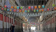 دمشق سوق الحميدية كورونا حظر جيتي