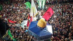 احتفالات بالانتصار في غزة (الأناضول)