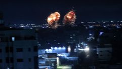 قصف غزة- جيتي