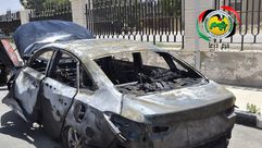تفجير سيارة مسؤول بعثي في درعا سوريا فيسبوك