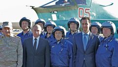بوتين الأسد قاعدة حميميم - جيتي