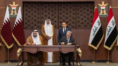 العراق قطر توقيع اتفاقية اعلان نوايا مشترك في بغداد تميم السوداني - قنا