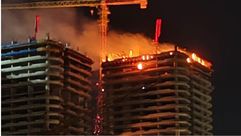 حريق في مجمع سكني قيد الإنشاء في أربيل- إكس