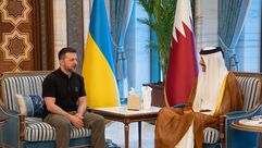 امير قطر يستقبل زيلنسكي في الدوحة- الديوان الاميري